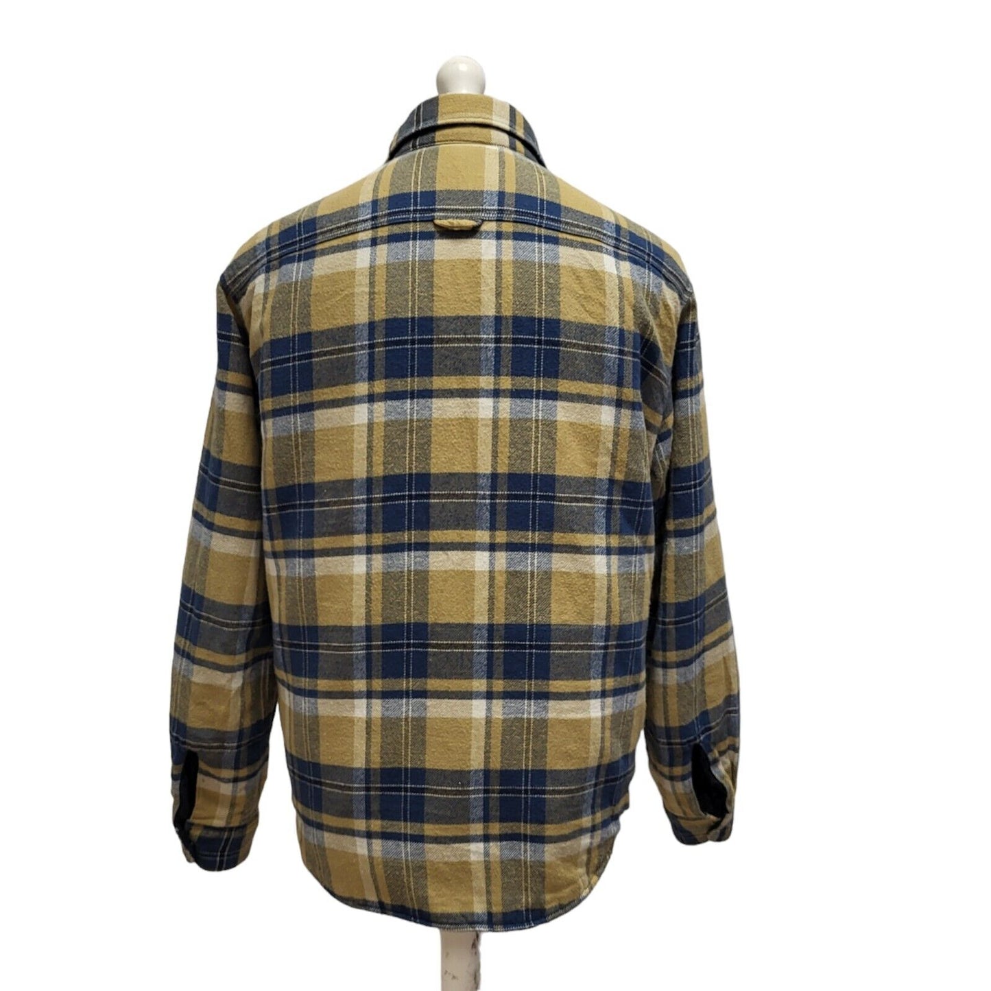 Levi's Reversible Blue Beige Check Jacket Uk Men's XL BB299