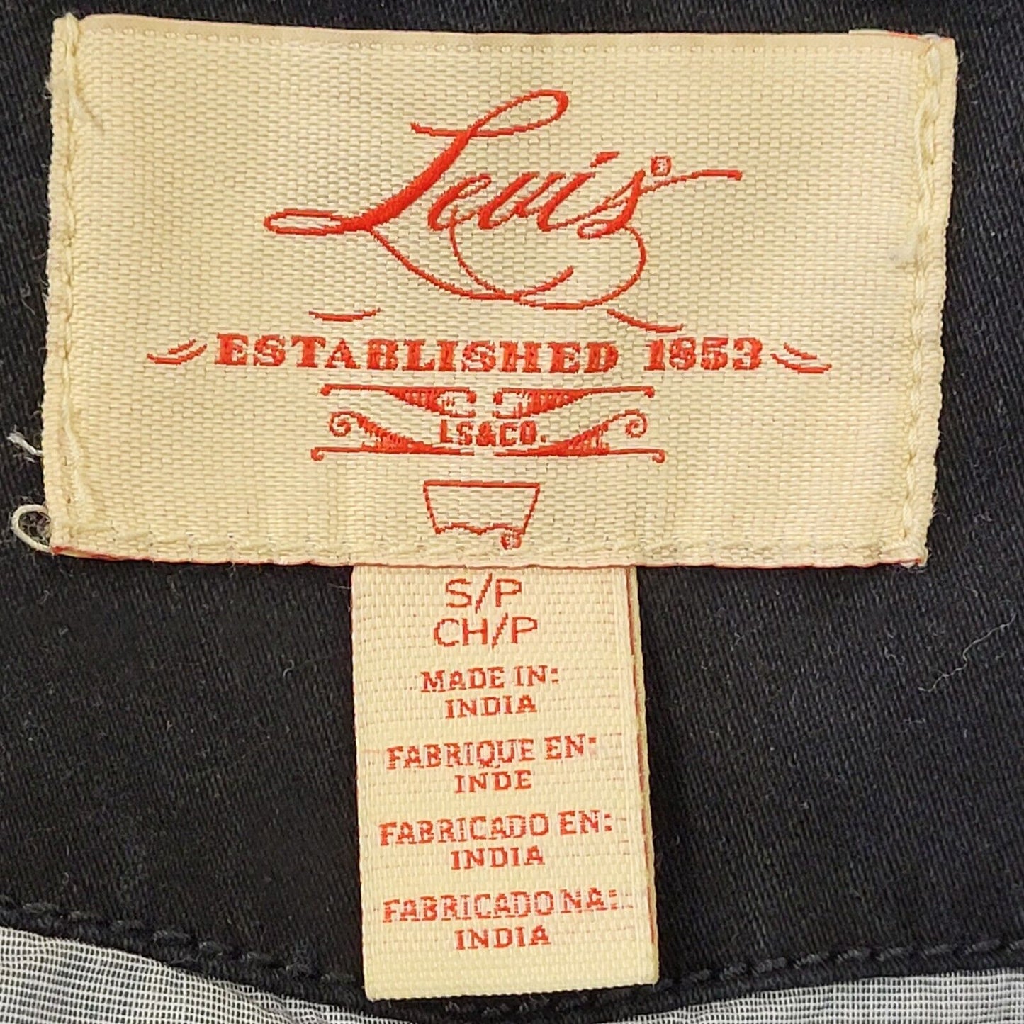Levi's Black Zip & Snap Cotton Jacket UK Women's Small H722