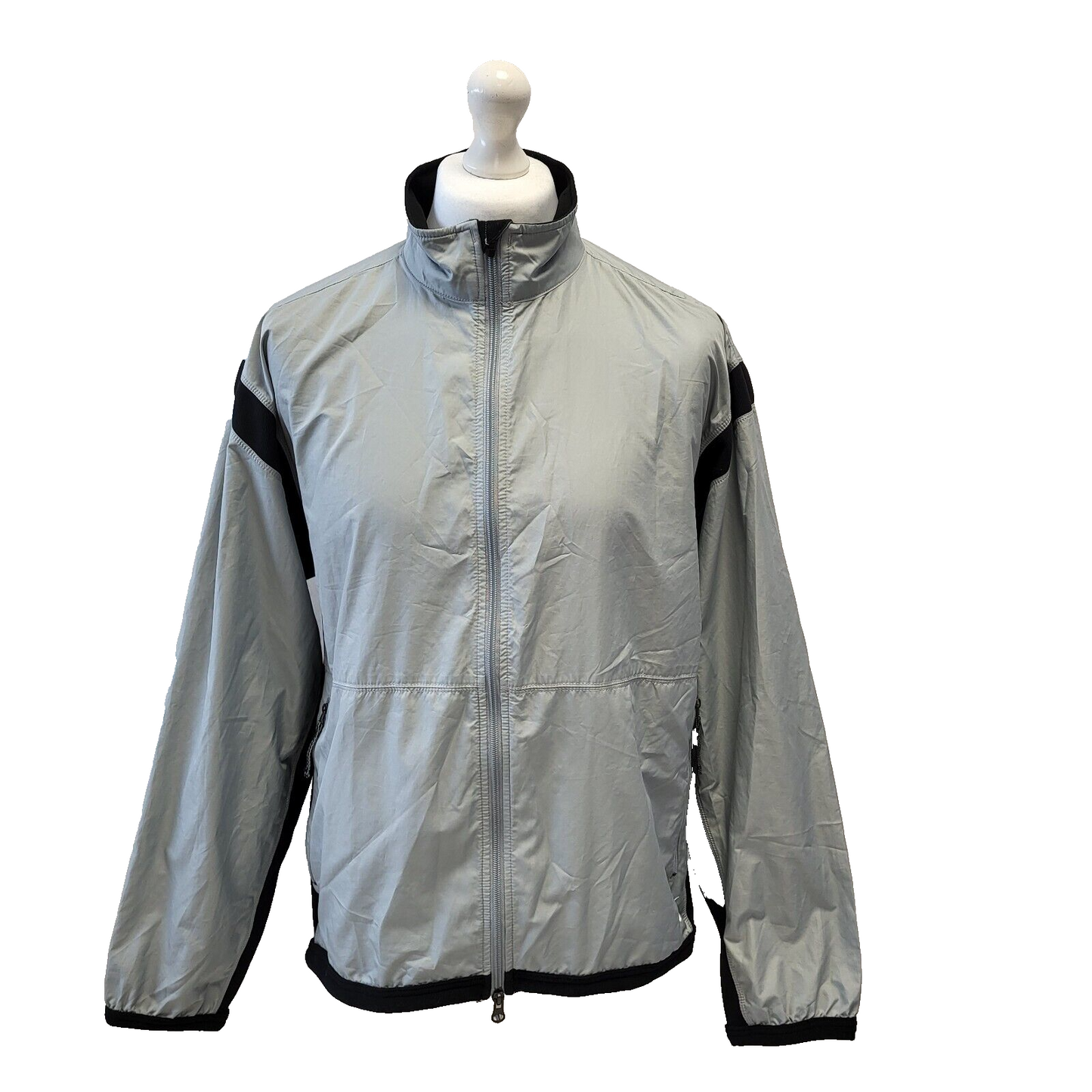 Nike Grey Black Zipped Sport Jacket Men's uk L eu 54 H283