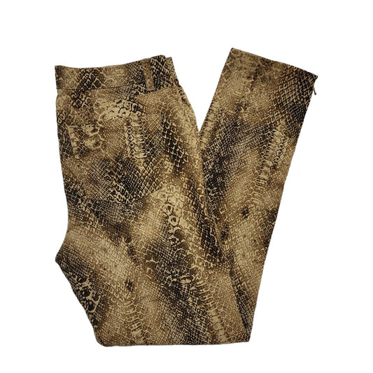 Lauren Ralph Lauren Beige Brown Cotton Dress Trousers Women'sUK 14 W32 L29 H660