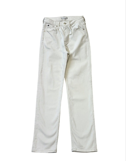 Tommy Hilfiger White Straight Denim Jeans UK Women's 8 W26 L30 G214