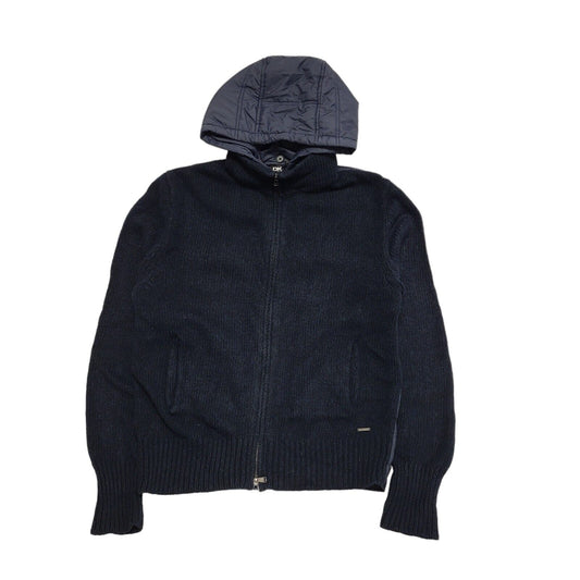 DNKY Navy Long Sleeve Hooded Padded Jacket UK Men's XL H731