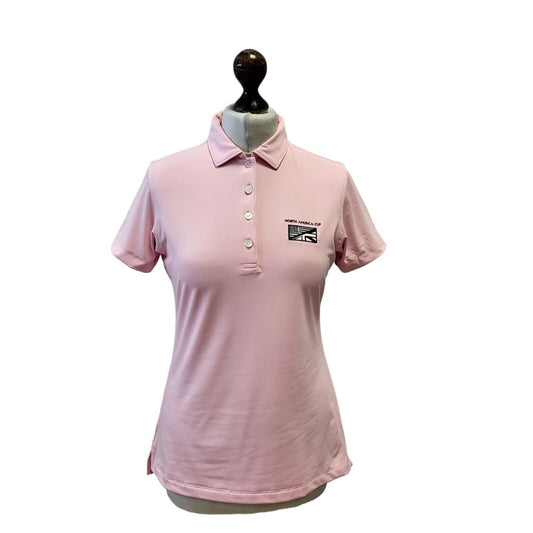 Peter Millar Pink North America Golf Polo Shirt UK Women's S Eu 36 Bnwt G264