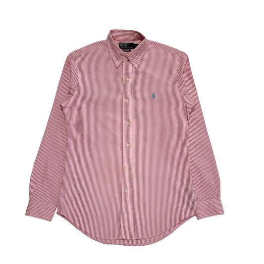Ralph Lauren Pink White Striped Long Sleeve Custom Shirt Men's UK S eu 46 H380