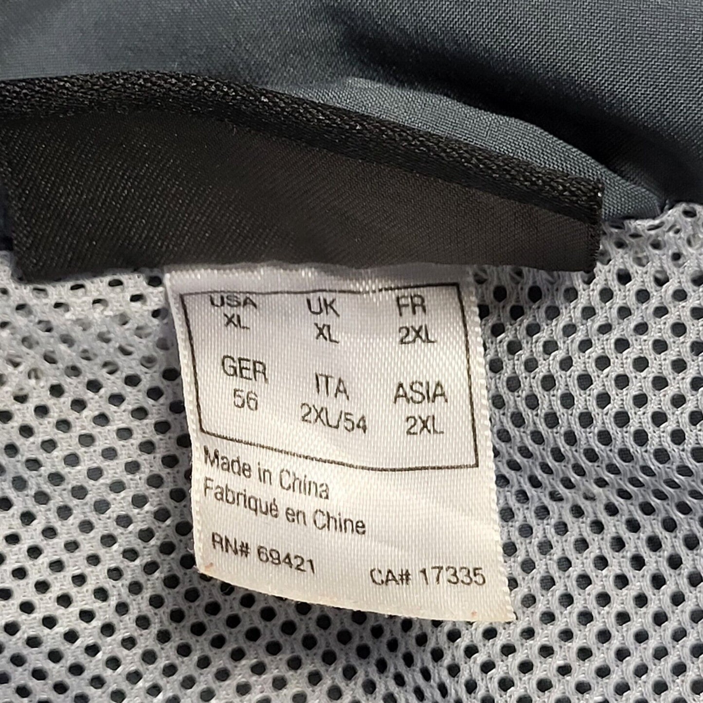 Reebok Grey Long Sleeve Windbreaker Track Jacket UK Men's XL H733
