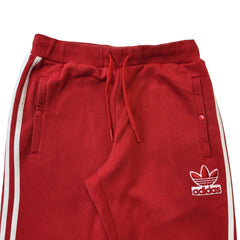 Adidas Red Straight Jogger Tracksuit Bottoms Uk Men's S W30 L32 G533