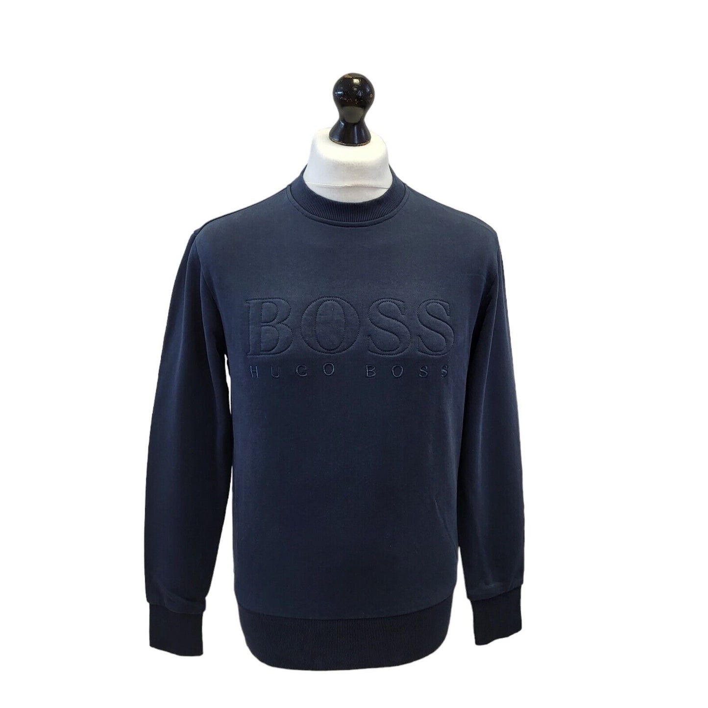 Hugo Boss Sweatshirt Blue Long Sleeve Crew Neck UK S EU 48 G313