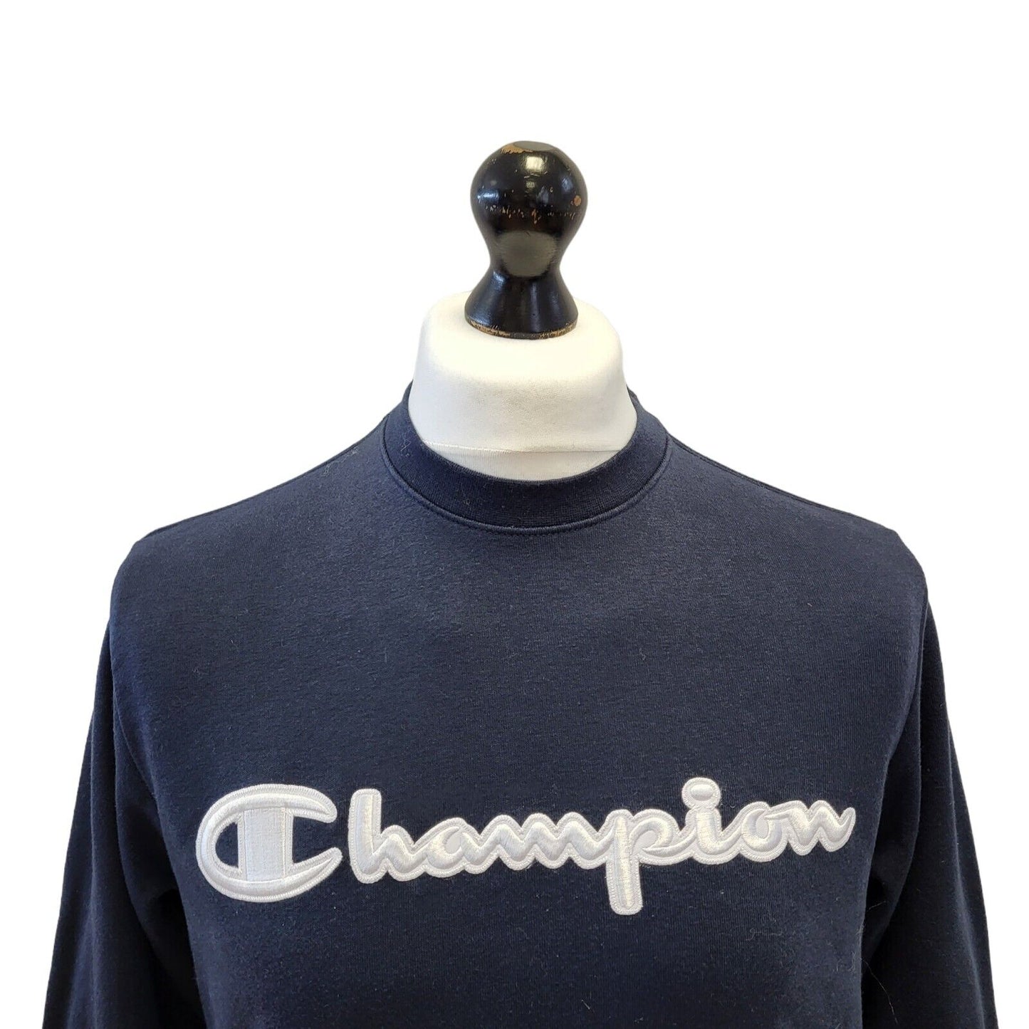 Champion Y2K Sweatshirt Crew Neck Blue Mens UK M EU 50 G144