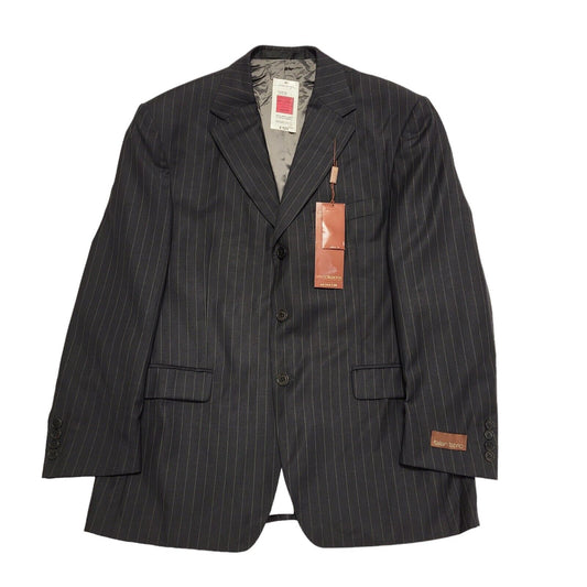 Marks & Spencer Charcoal Grey Striped Suit Blazer Jacket Men's L 42" Bnwt BB373