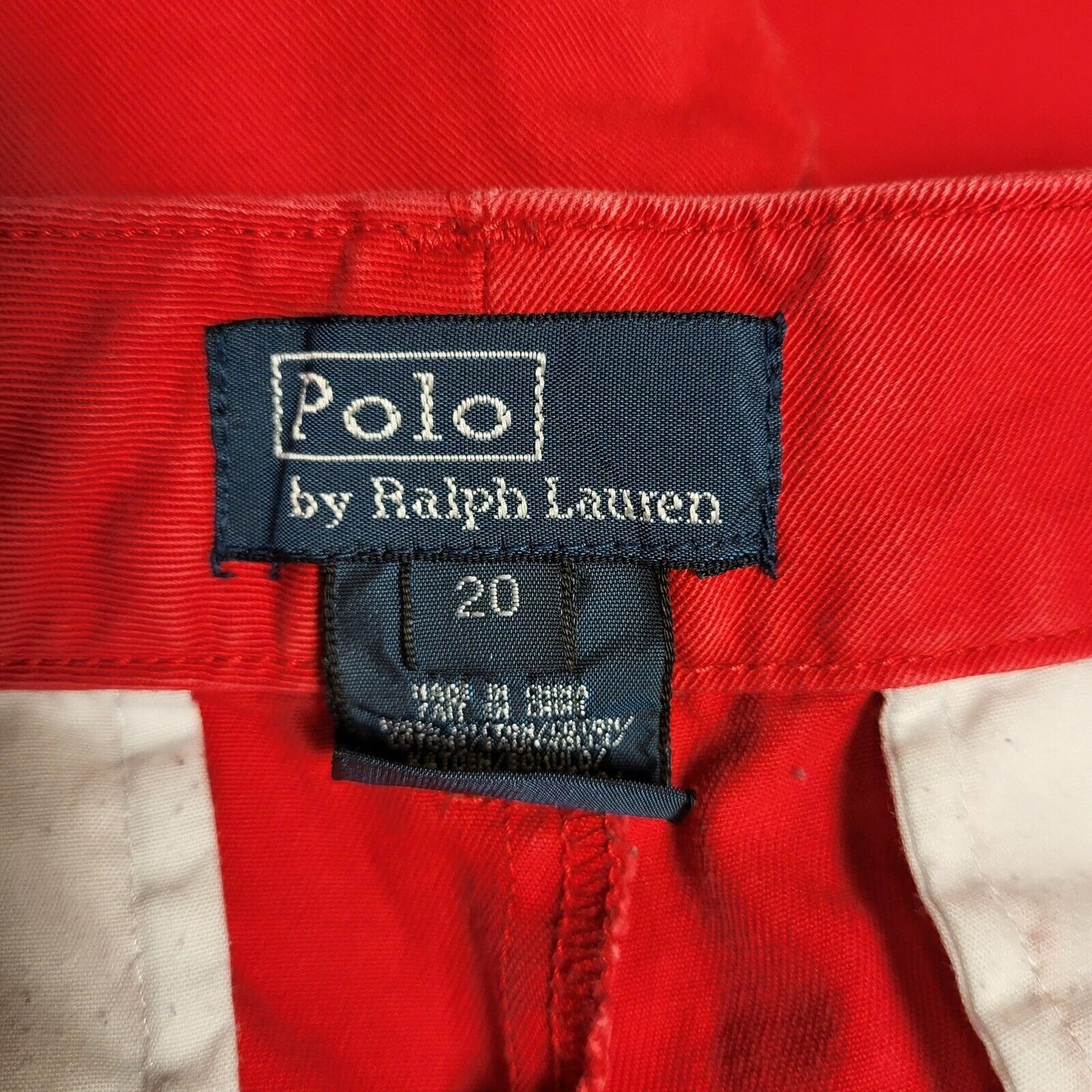 Polo Ralph Lauren Red Straight Dress Trousers UK Women's 10 M W28 L34 H764