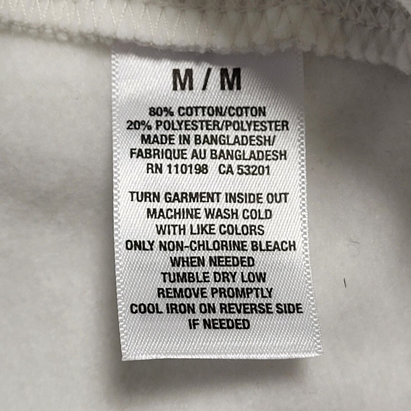 Aeropostate White Long Sleeve Zip Sweatshirt Hoodie Men's UK M EU 50 H594 BNWT