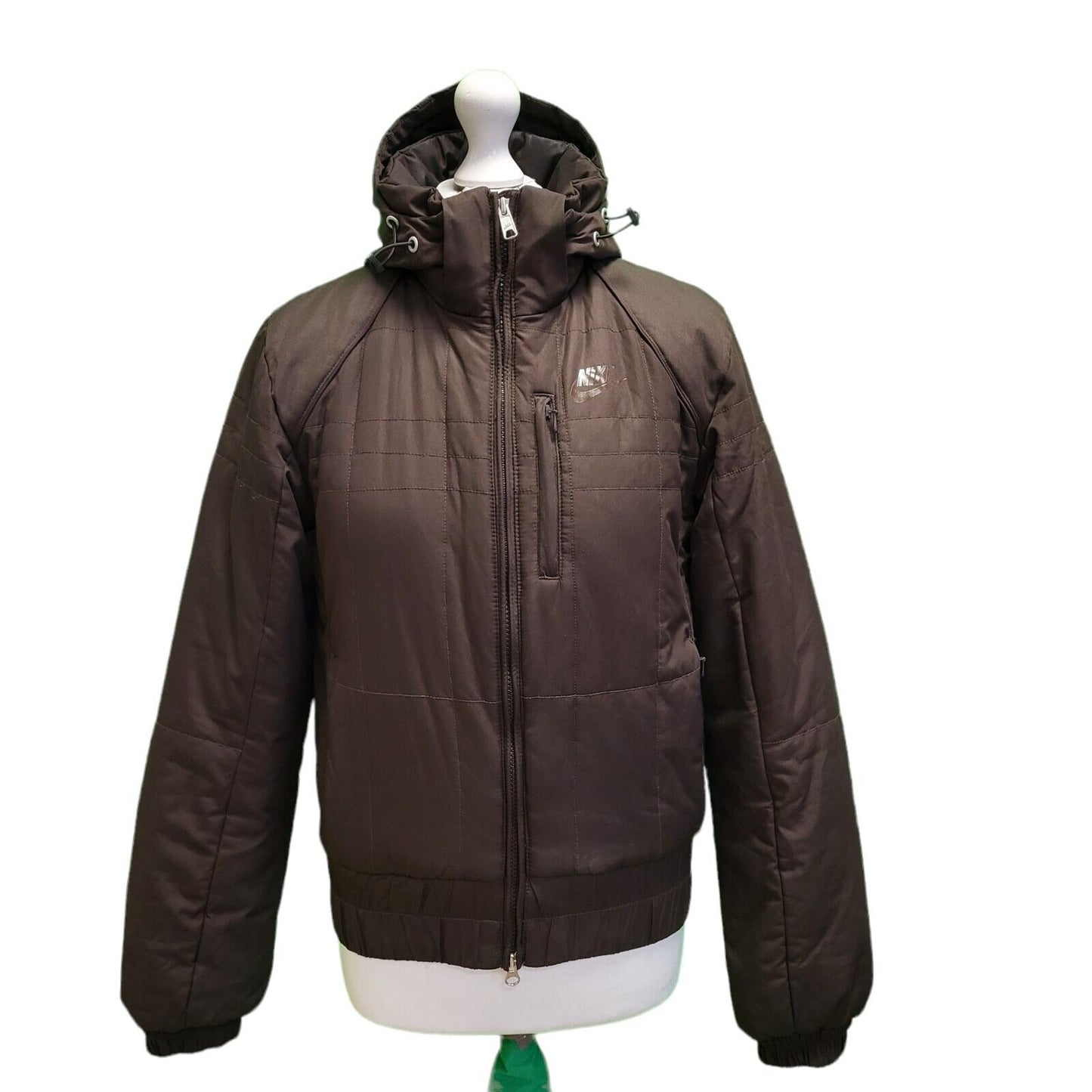 Nike Brown Zipped Hooded Sport Jacket Women's UK S 8 H615