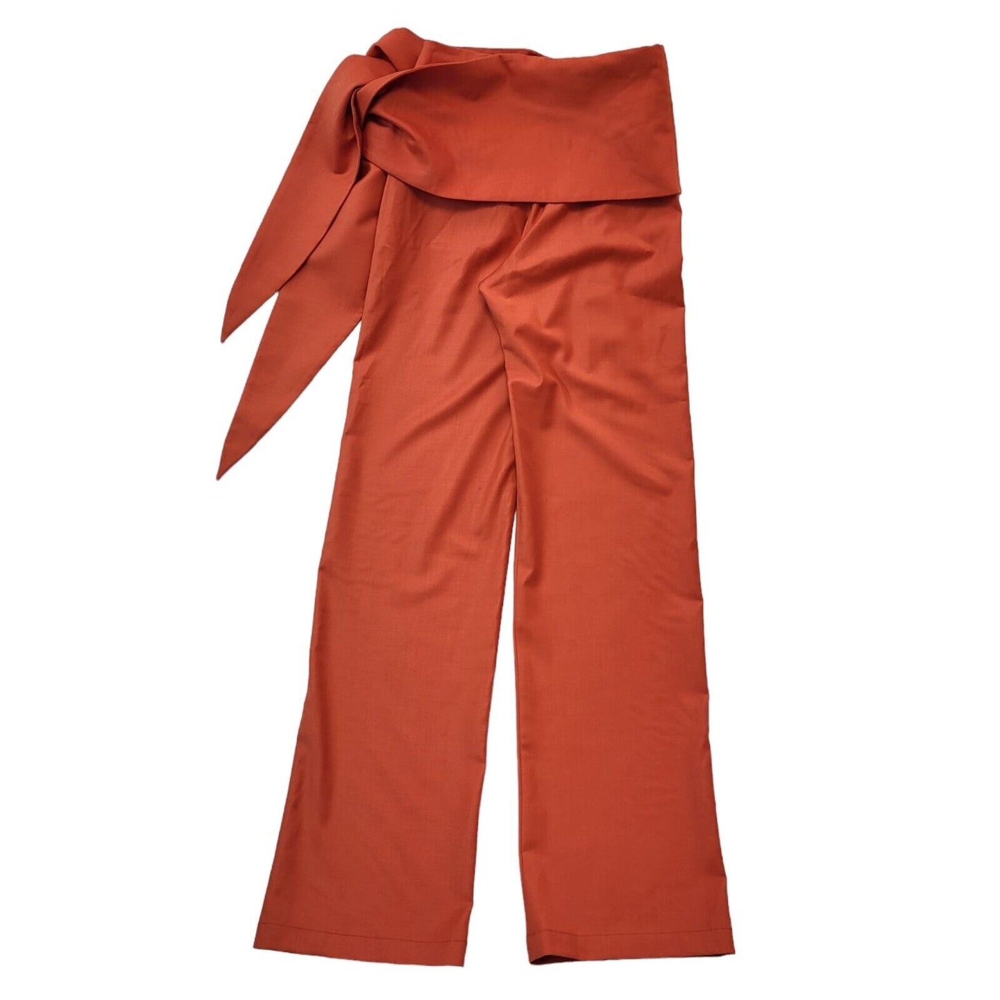 Materiel Orange Straight Leg Dress Trousers Uk Women's 8 W26 L35 Bnwt G247