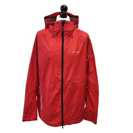 Regatta Windbreaker Jacket Red Hooded UK 2XL EU 58 G151