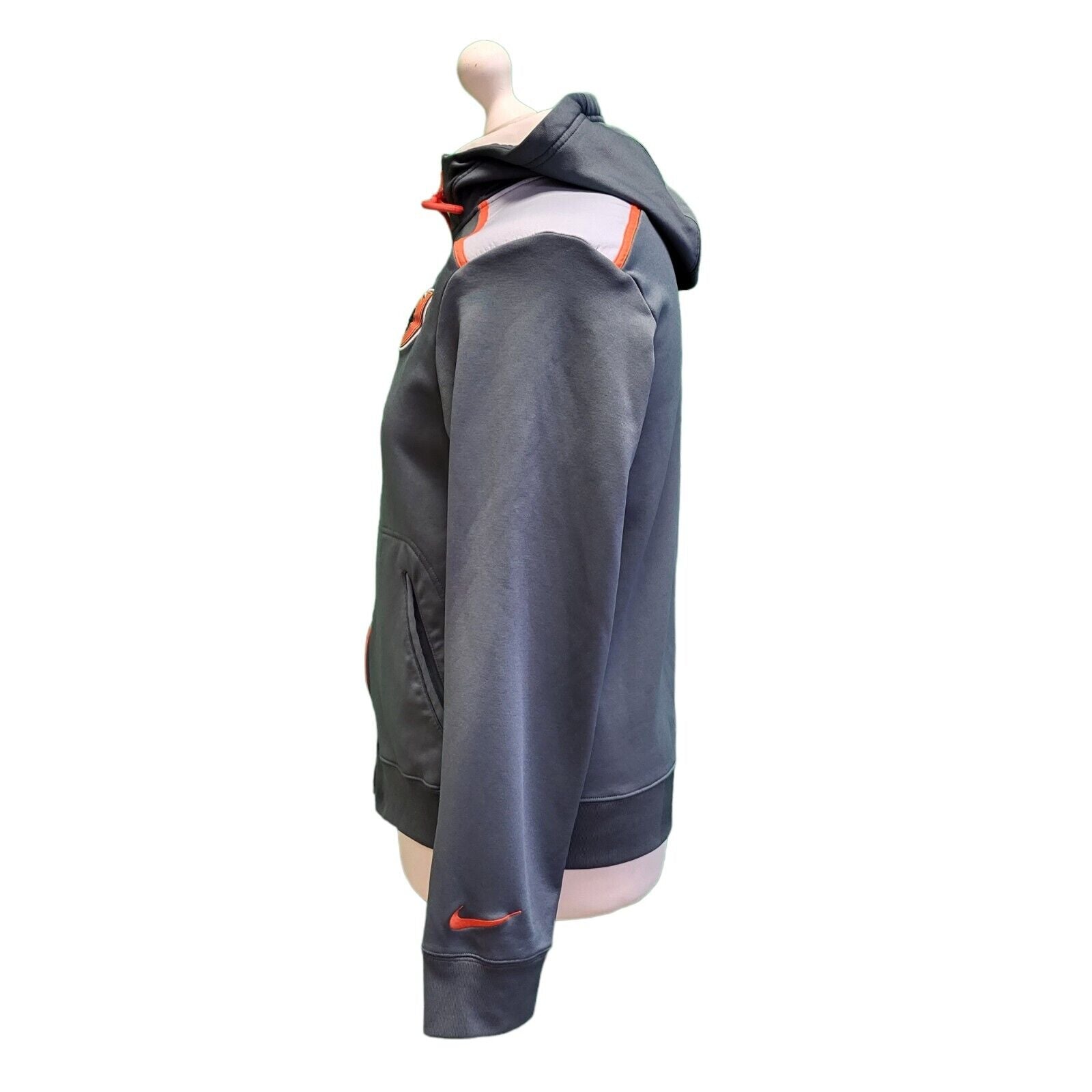 grey and orange nike tracksuit