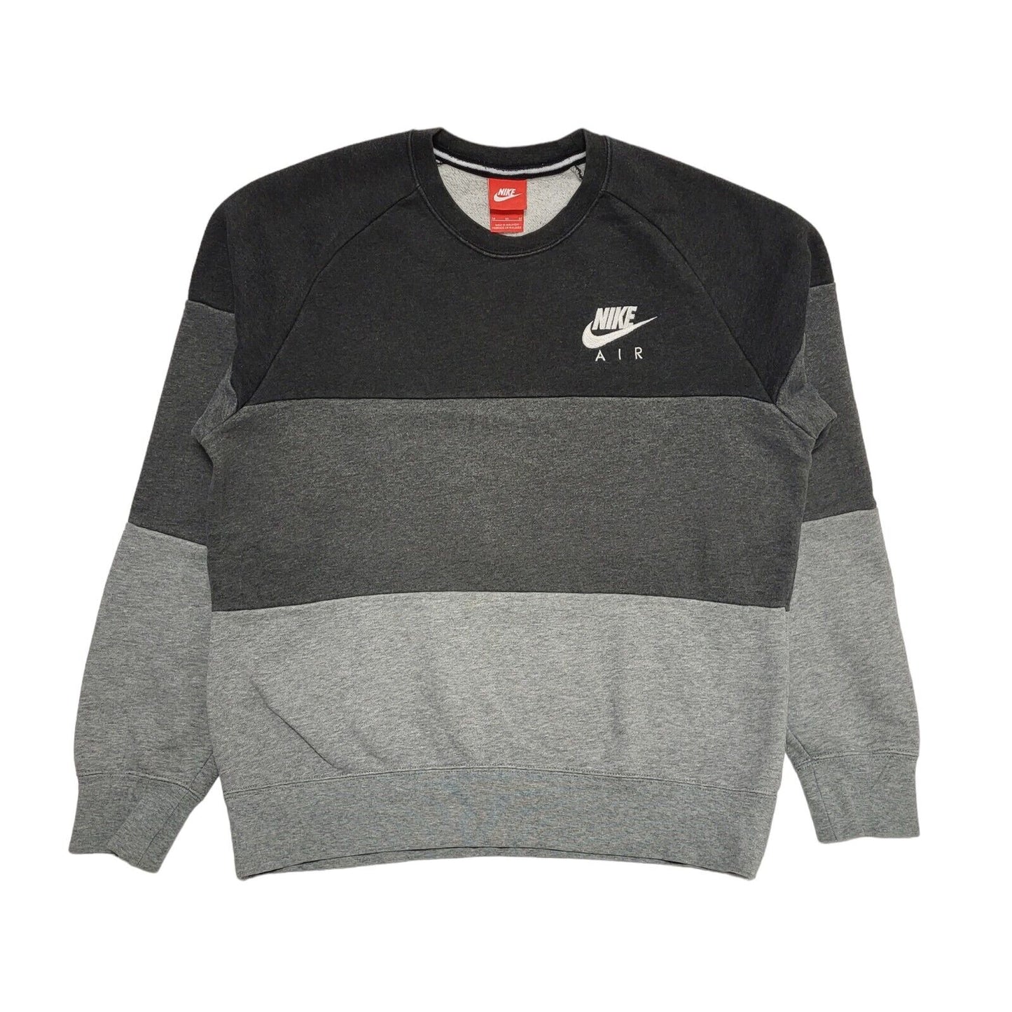 Nike Air Grey Long Sleeve Casual Sports Sweatshirt Men's uk Medium H686