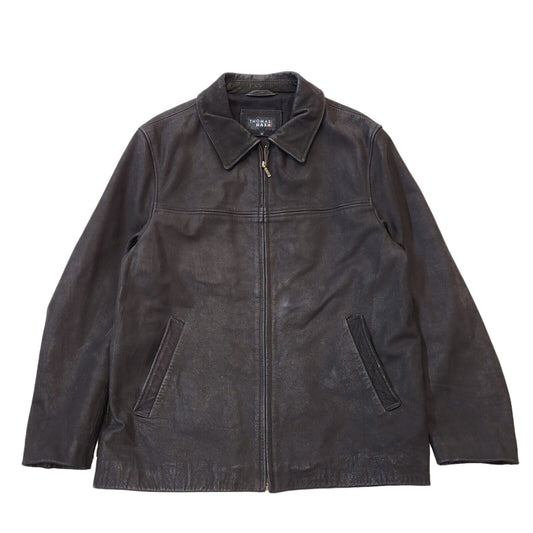 Thomas Nash Black Suede Leather Jacket Uk Men's Medium G713