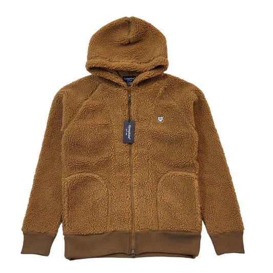 Gymphlex Light Brown Zipped Hooded Fleece Jacket Women's UK L 12 G767