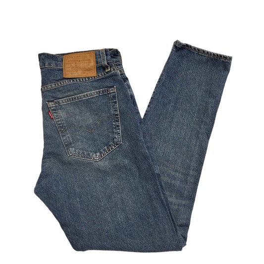 Levi's 512 Faded Blue Tapered Stretch Denim Jeans Men's UK M W32 L32 H517