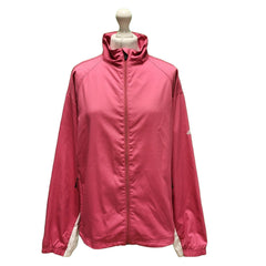 Adidas Pink Zip Fasten Collared Sports Jacket UK Women's XL H929
