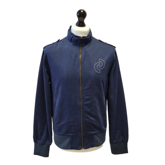 Denizen Levi's Navy Blue Zipped Bomber Jacket Uk Men's L Eu 54 G306