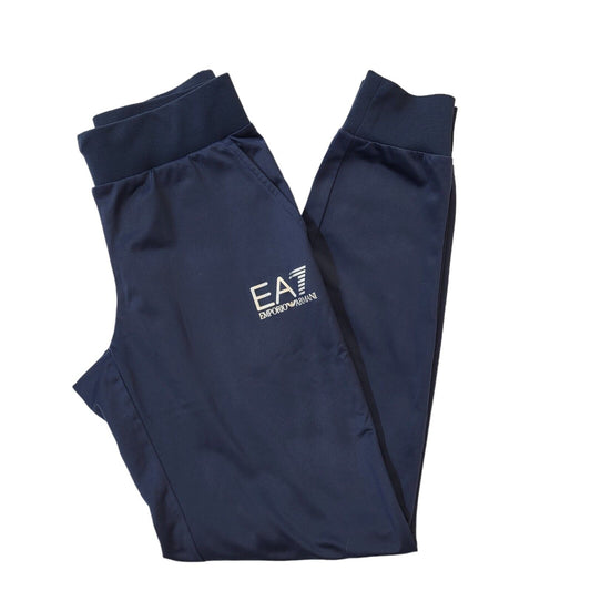 Emporio Armani EA7 Blue Skinny Tracksuit Bottoms Boys 16 years W28 L30 H191