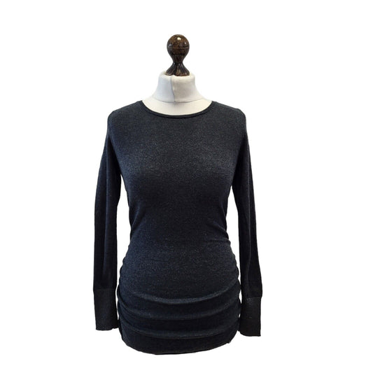Replay Grey Round Neck Wool Jumper Uk Women's XS Eu 34 G235