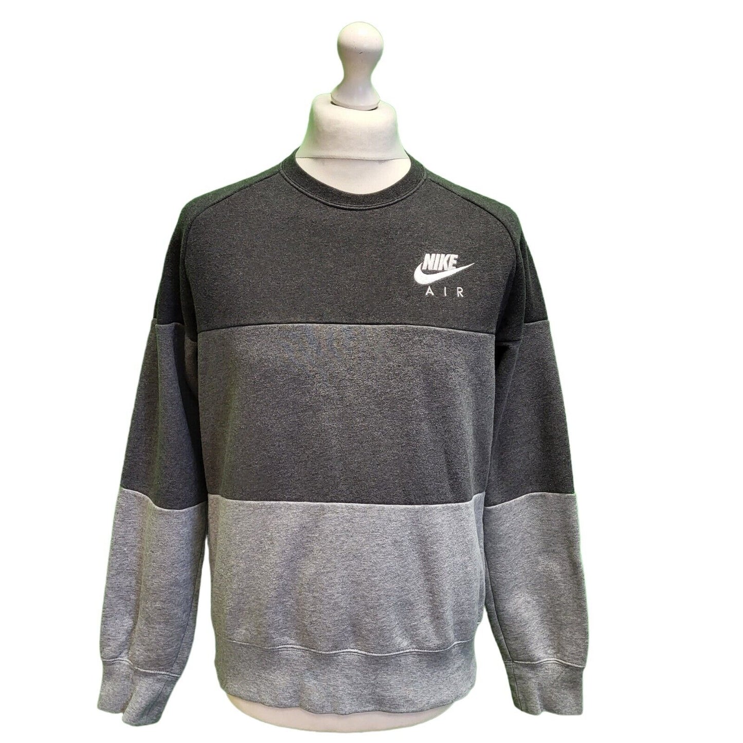 Nike Air Grey Long Sleeve Casual Sports Sweatshirt Men's uk Medium H686