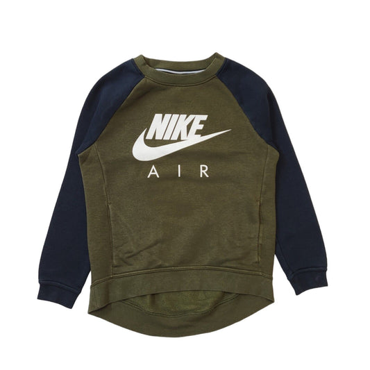 Nike Black Green Spell Out Casual Sports Sweatshirt Men's  UK S EU 46 H164