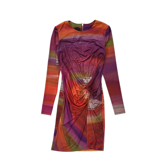 Ted Baker Purple Long Sleeve Slim Evening Formal Dress Women's UK 4-6 G822