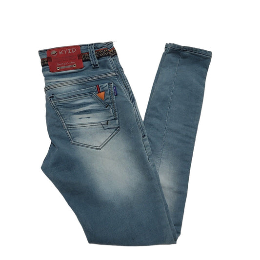 Kyid Faded Blue Skinny Rigid Denim Jeans Women's uk L W30 L32 H655