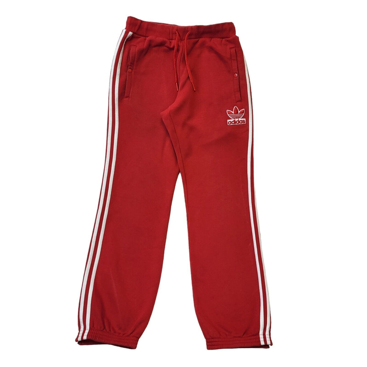Adidas Red Straight Jogger Tracksuit Bottoms Uk Men's S W30 L32 G533