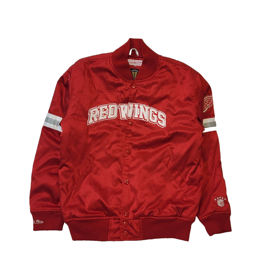 Mitchell & Ness Vintage Red Wings Snap Padded Hockey Men's Jacket UK M H915
