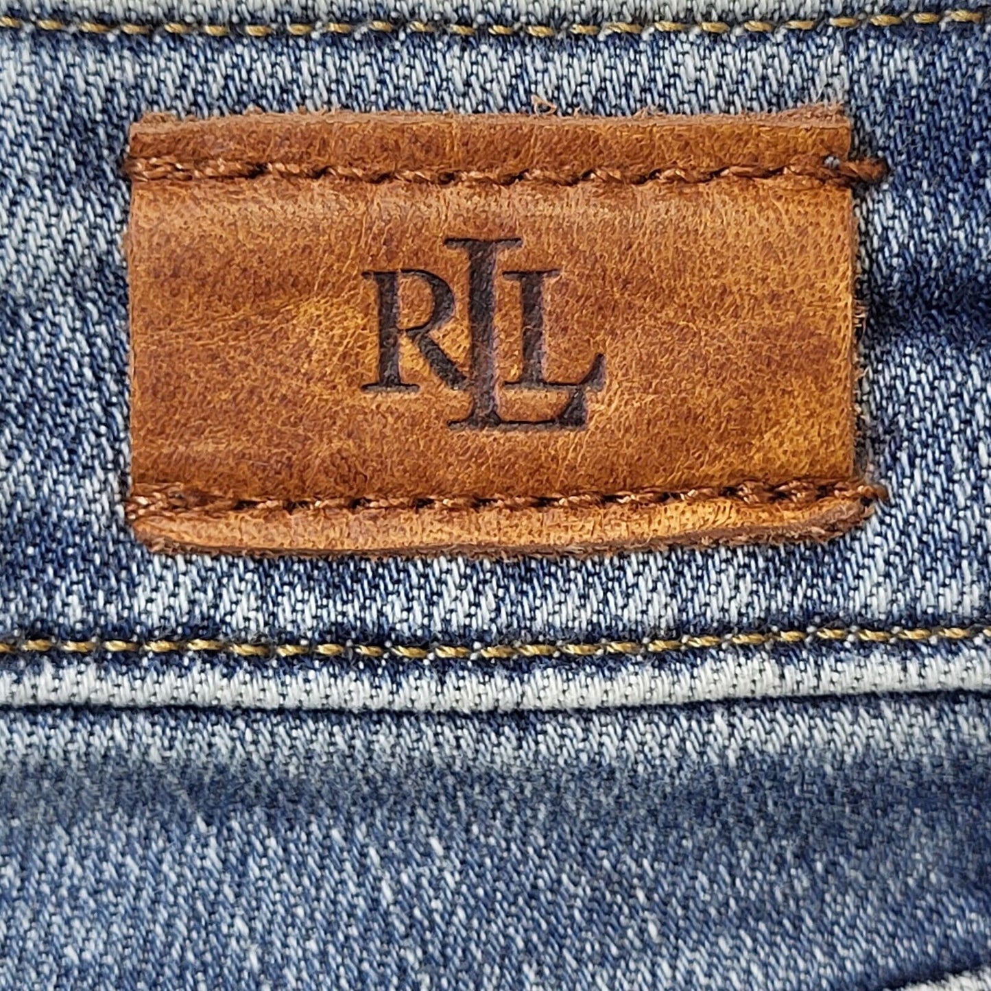Ralph Lauren Blue Straight Zip Fly Denim Jeans UK Women's 8/10 W26-28 L28 G427