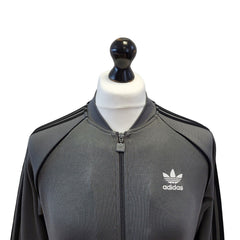 Adidas Track Jacket Y2K Grey Long Sleeve Full Zip Mens UK S EU 48 G366