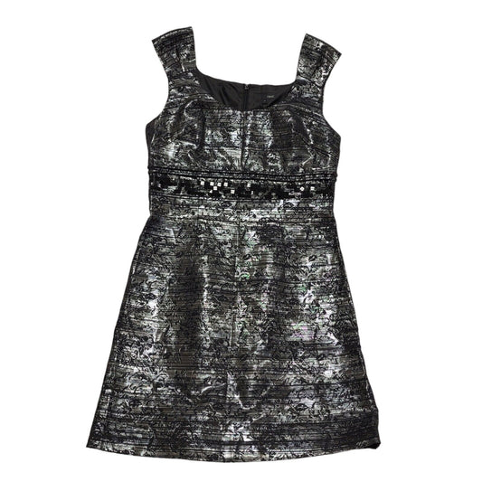 Next Black Silver Sleeveless Evening Dress UK Women's 14 Bnwt BB339
