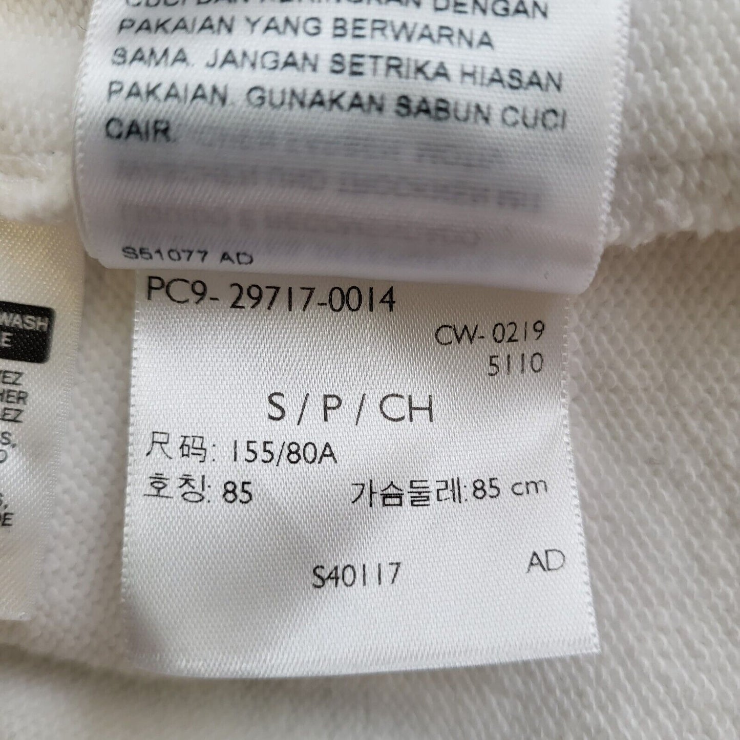 Levi's White Spell Out Long Sleeve Sweatshirt Women's UK S 8 EU 36 H217