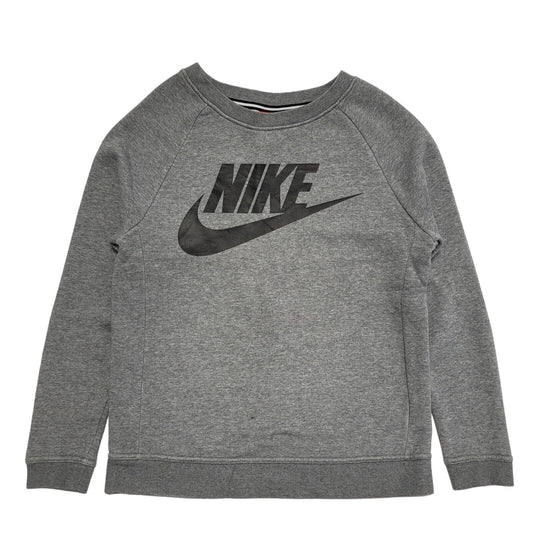 Nike Grey Long Sleeve Round Neck Sweatshirt uk Women's XS 6 H707