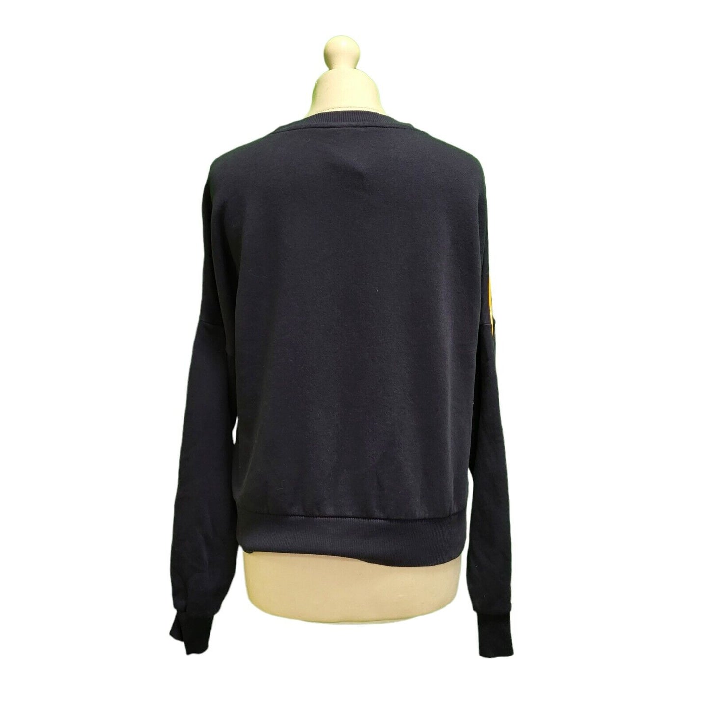 Reebok Navy Blue Long Sleeve Round Neck Sweatshirt uk Women's Medium H711