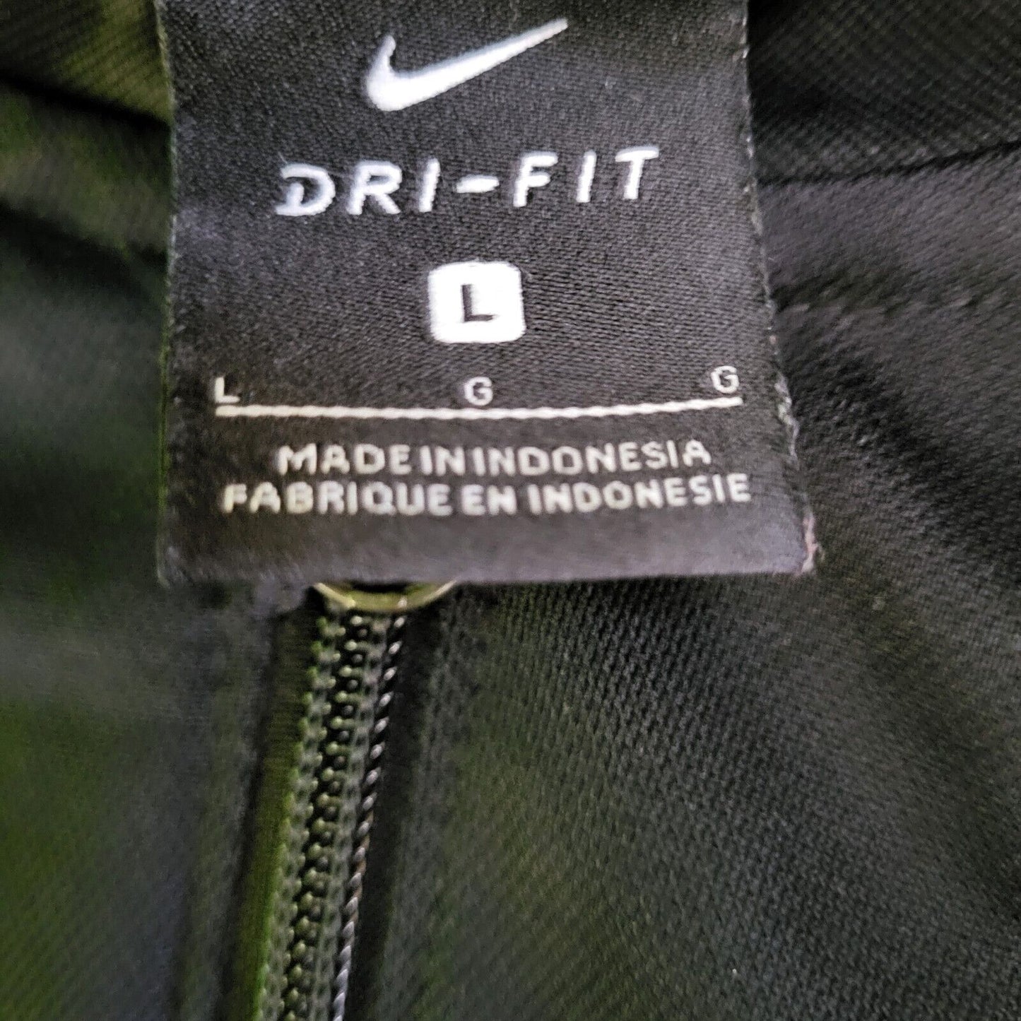 Nike Dri-Fit Black Long Sleeve Sports Tracksuit TopMen's  UK L EU 54 H975