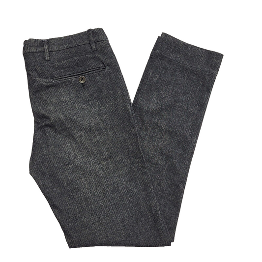 Settecento Grey Straight Leg Slim Trousers Uk Men's M W32 L31 H771