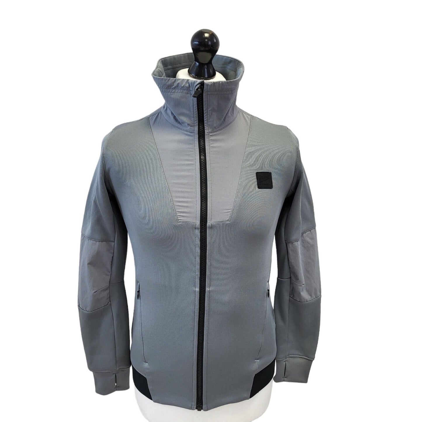 Nike Grey Zipped Sports Tracksuit Top Uk Boy's XL (13-15) G455
