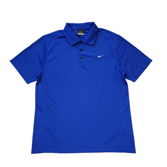 Nike Golf Dri-Fit Blue Slim Fit Men's Short Sleeve Polo Shirt Uk L EU 54 G942