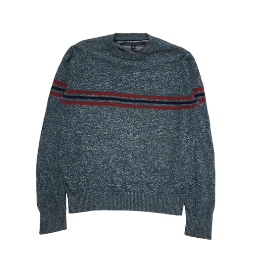 Tommy Hilfiger Blue Long Sleeve Knit Crew Neck Jumper Men's UK XS EU 44 H969