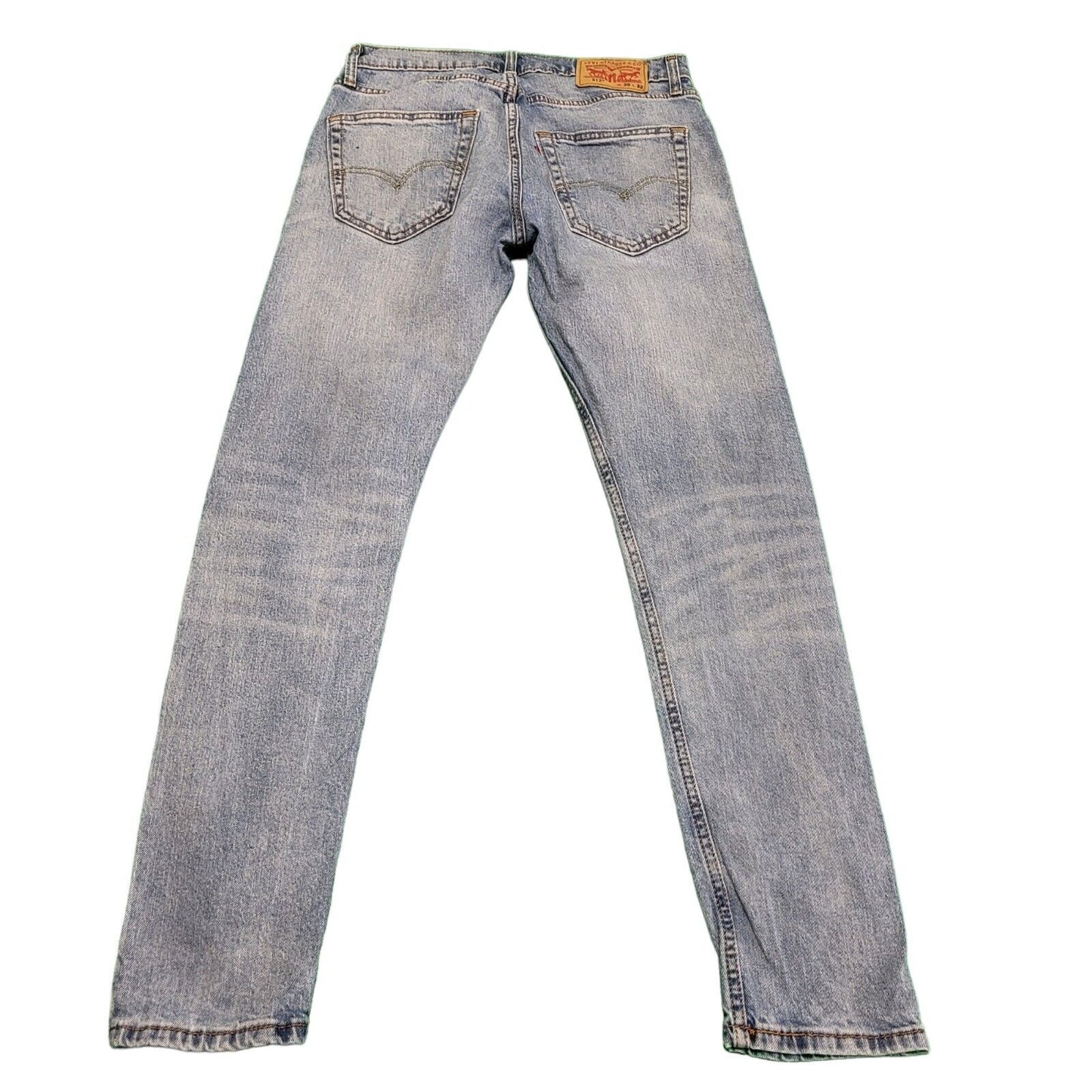 Levi's 512 Faded Blue Skinny Leg Stretch Denim Jeans Men's XS W29 L32 H192