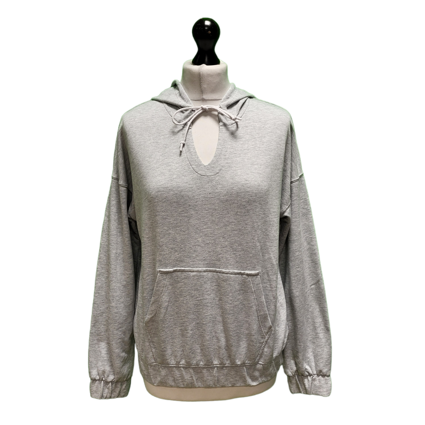 Nike Grey Drawstring Sweatshirt Hoodie Women's UK S 8 EU 36 H978