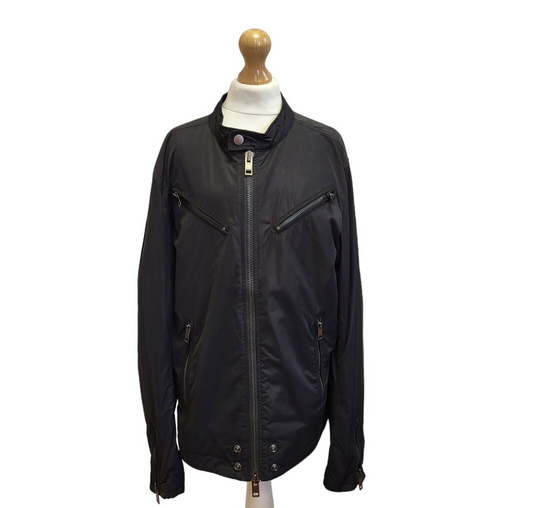 Diesel Black Zipped Bomber Jacket Uk Men's XS Eu 44 G37