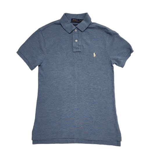 Polo Ralph Lauren Slim Fit Blue Cotton Polo T-Shirt Men's UK S EU 46 H366