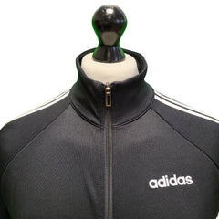 Adidas Black White Long Sleeve Sports Track Jacket Top Men's UK S EU 46 H675