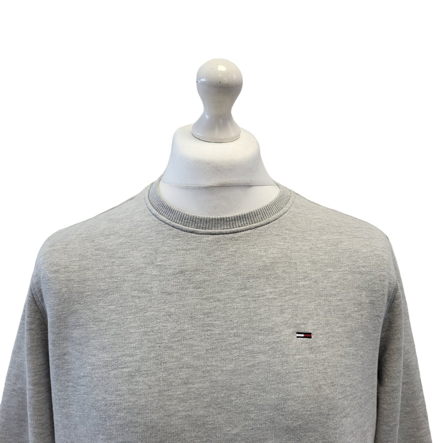 Tommy Jeans Grey Long Sleeve Casual Regular Fit Sweatshirt Men's Uk L H104